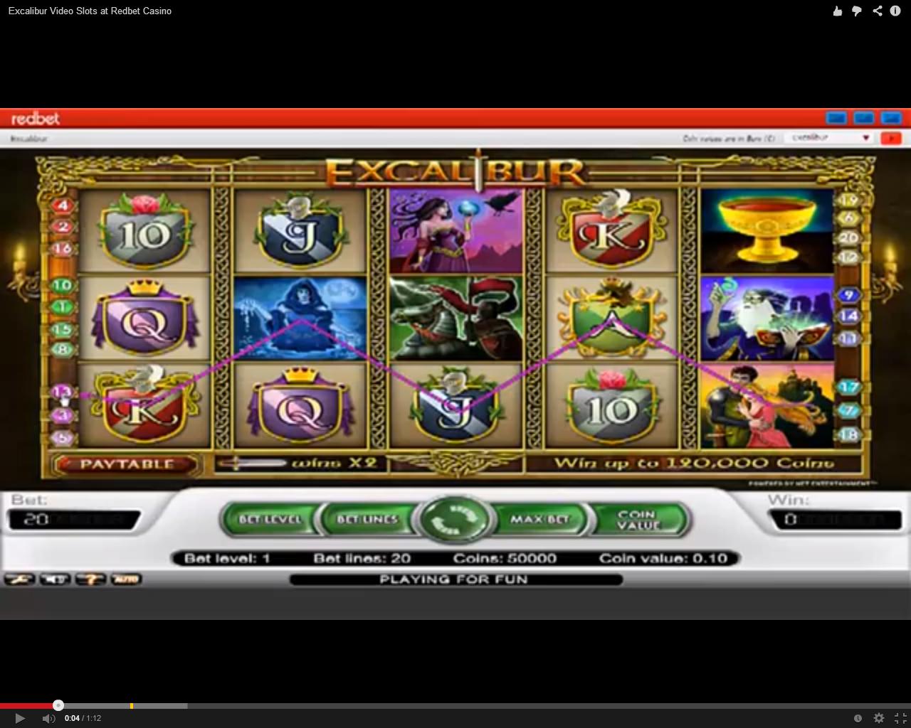 Excalibur Slot Machine