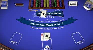 Single Deck Blackjack at Coral Casino