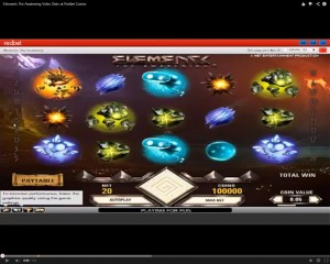 Elements Slot Machine at An Online Casino