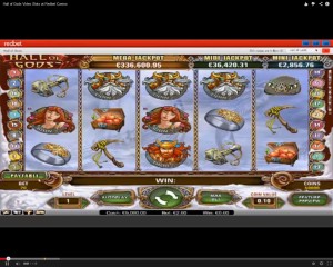 Hall of Gods Slot Machine at An Online Casino