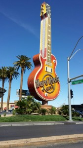 Las Vegas Hard Rock Hotel Casino Guitar Sign