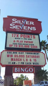 Las Vegas Silver Sevens Casino Sign