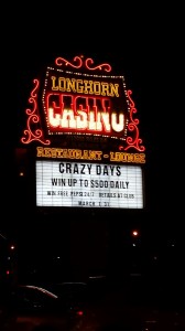 Longhorn Casino Las Vegas Sign Photo