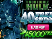 Incredible Hulk 40 Free Spins
