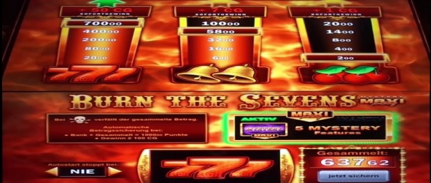 Bally Burn The Sevens Slot Machine