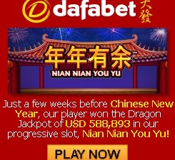 Big Dafabet Slot Machine Winner