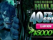 40 Free Spins on Incredible Hulk Slot Machine at Dafabet Casino