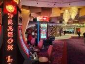 Main Entrance Lobby Area With Slot Machines in the Virgin Hotel and Casino in Las Vegas